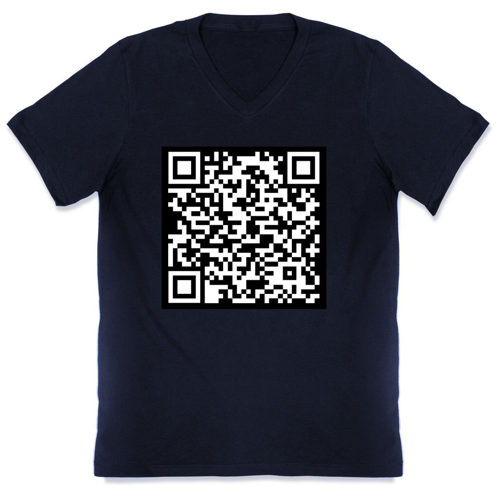 Fuck Trump Secret QR Code V-Neck