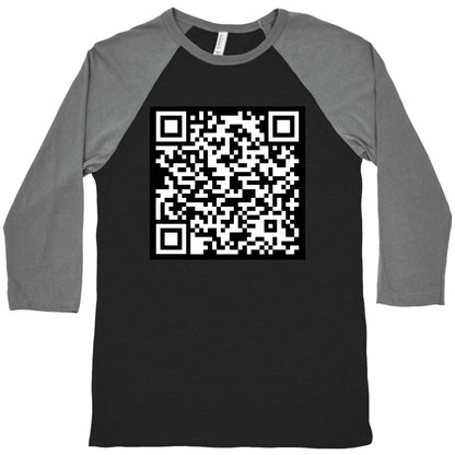 Fuck Trump Secret QR Code Baseball Tee