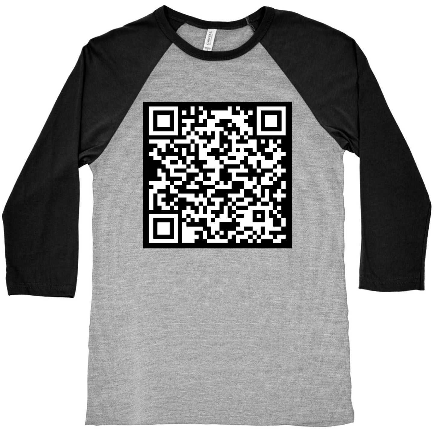 Fuck Trump Secret QR Code Baseball Tee