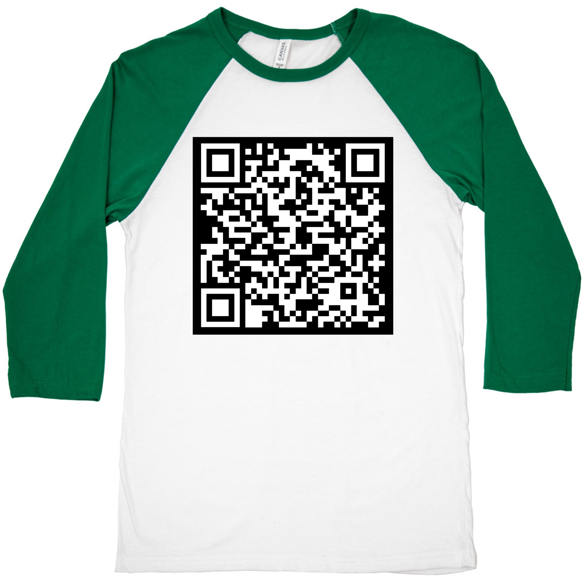 Fuck Trump Secret QR Code Baseball Tee