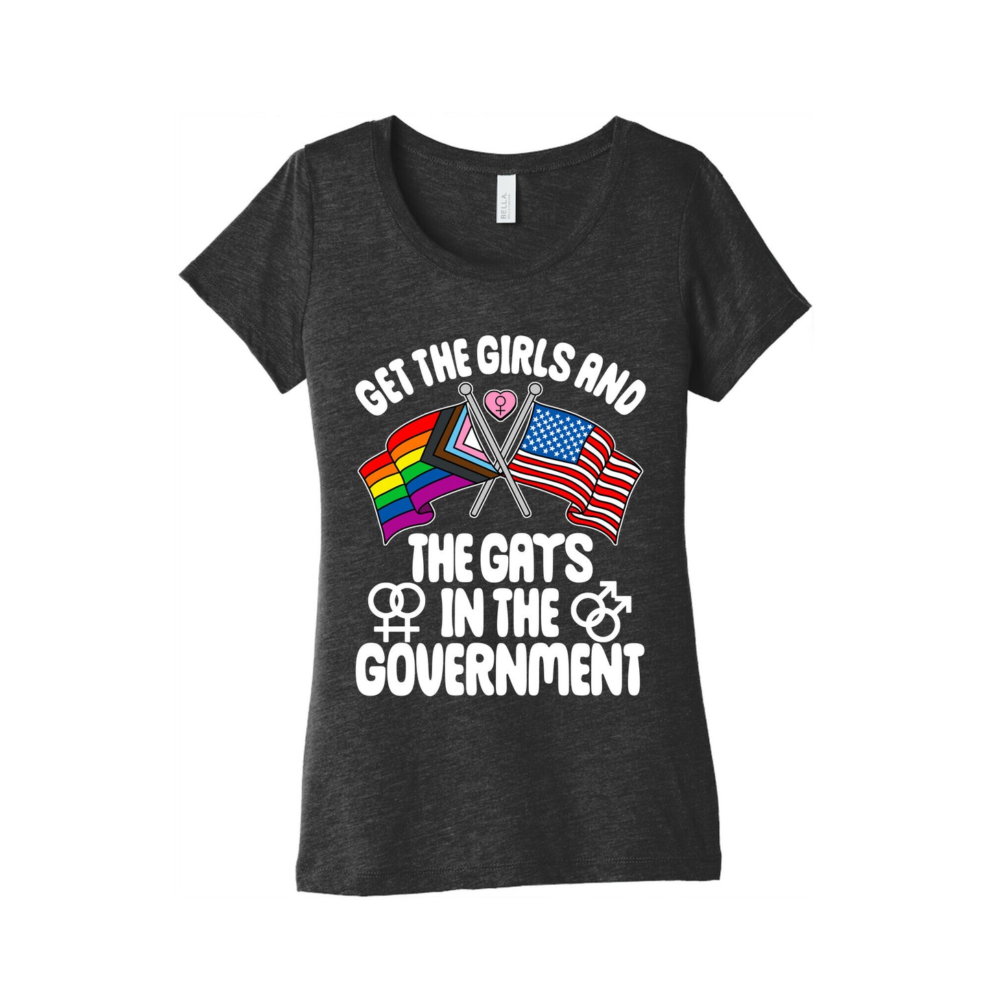 Get The Girls and The Gays In The Government Womens Triblend Tee