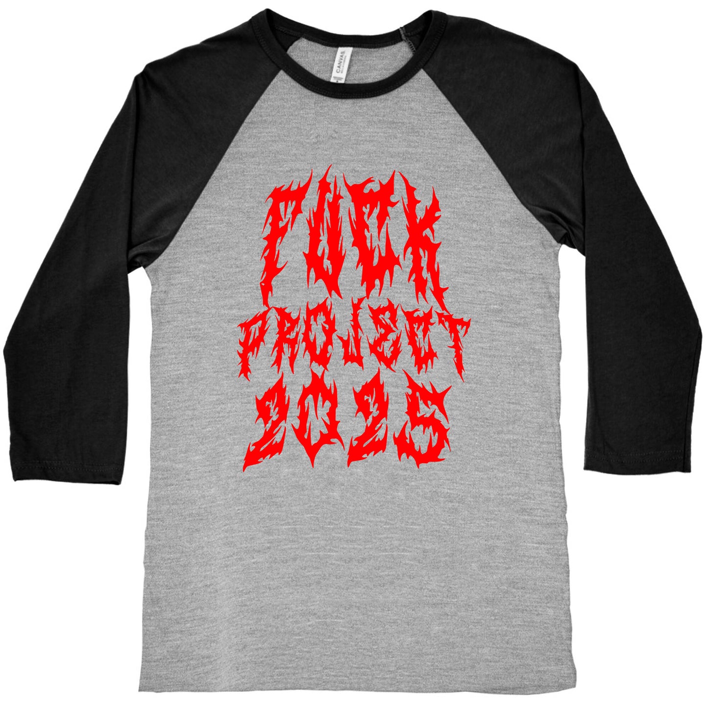 Fuck Project 2025 Baseball Tee