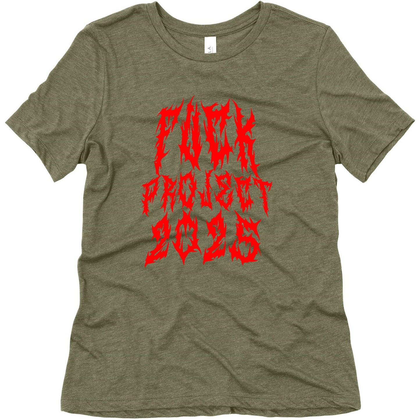 Fuck Project 2025 Womens Triblend Tee