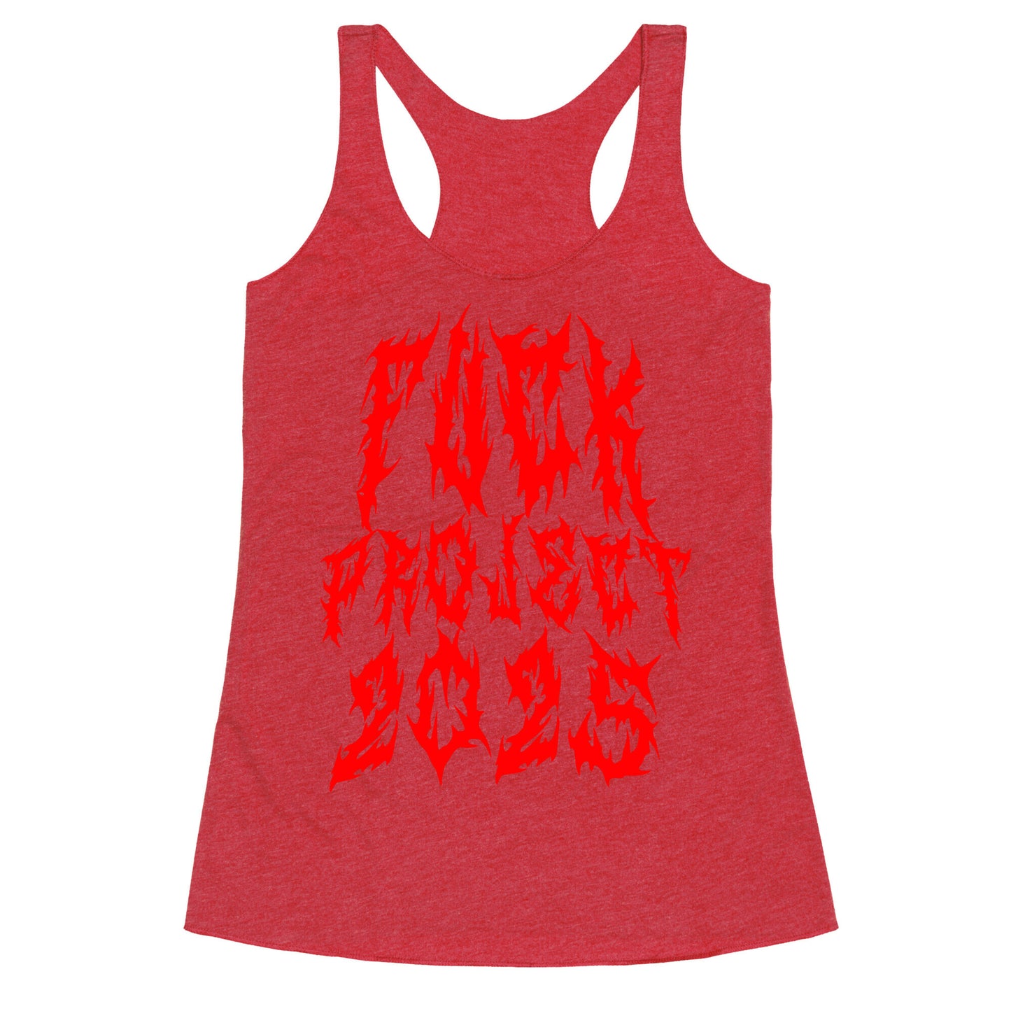 Fuck Project 2025 Racerback Tank