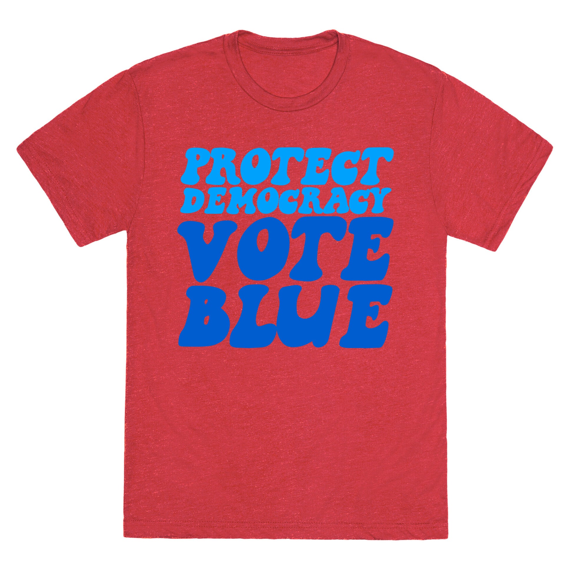 Protect Democracy Vote Blue Unisex Triblend Tee