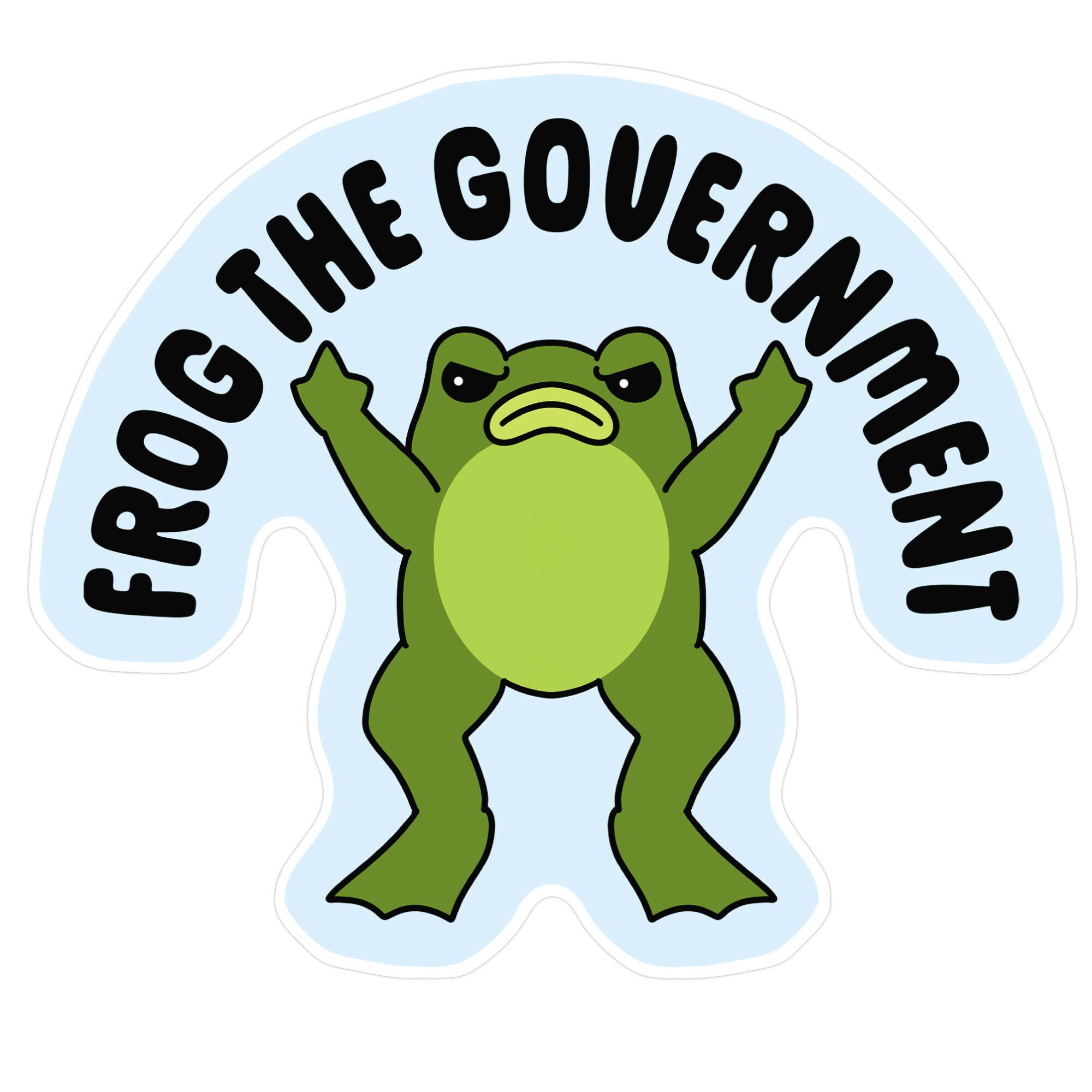 Frog The Government Sticker