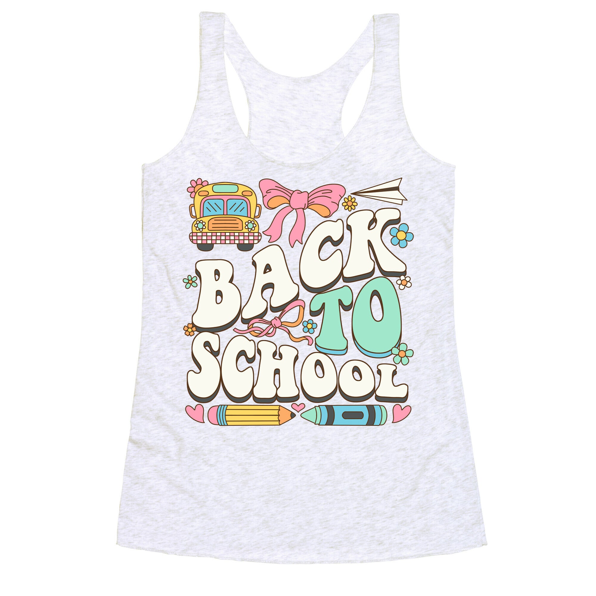 Back To School Racerback Tank