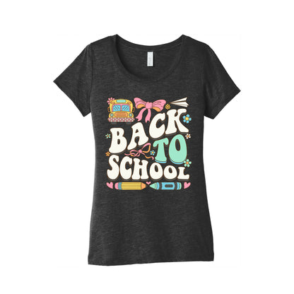 Back To School Womens Triblend Tee