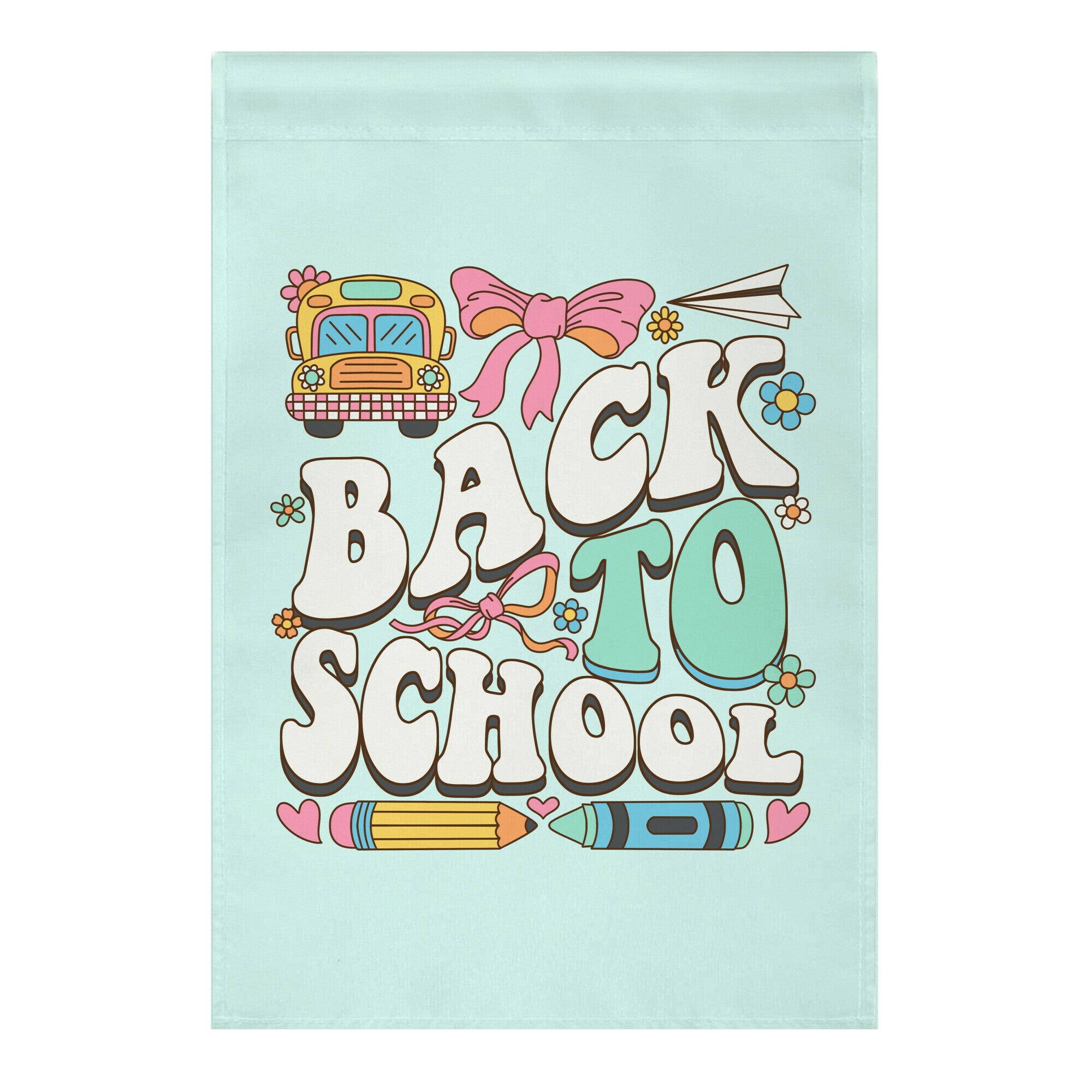 Back To School Garden Flag