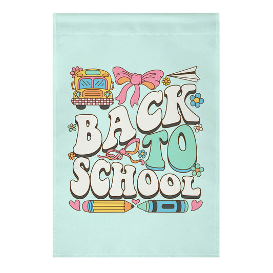 Back To School Garden Flag