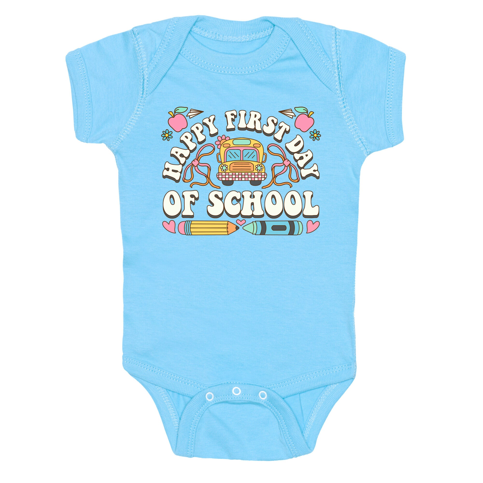 Happy First Day Of School Baby One-Piece