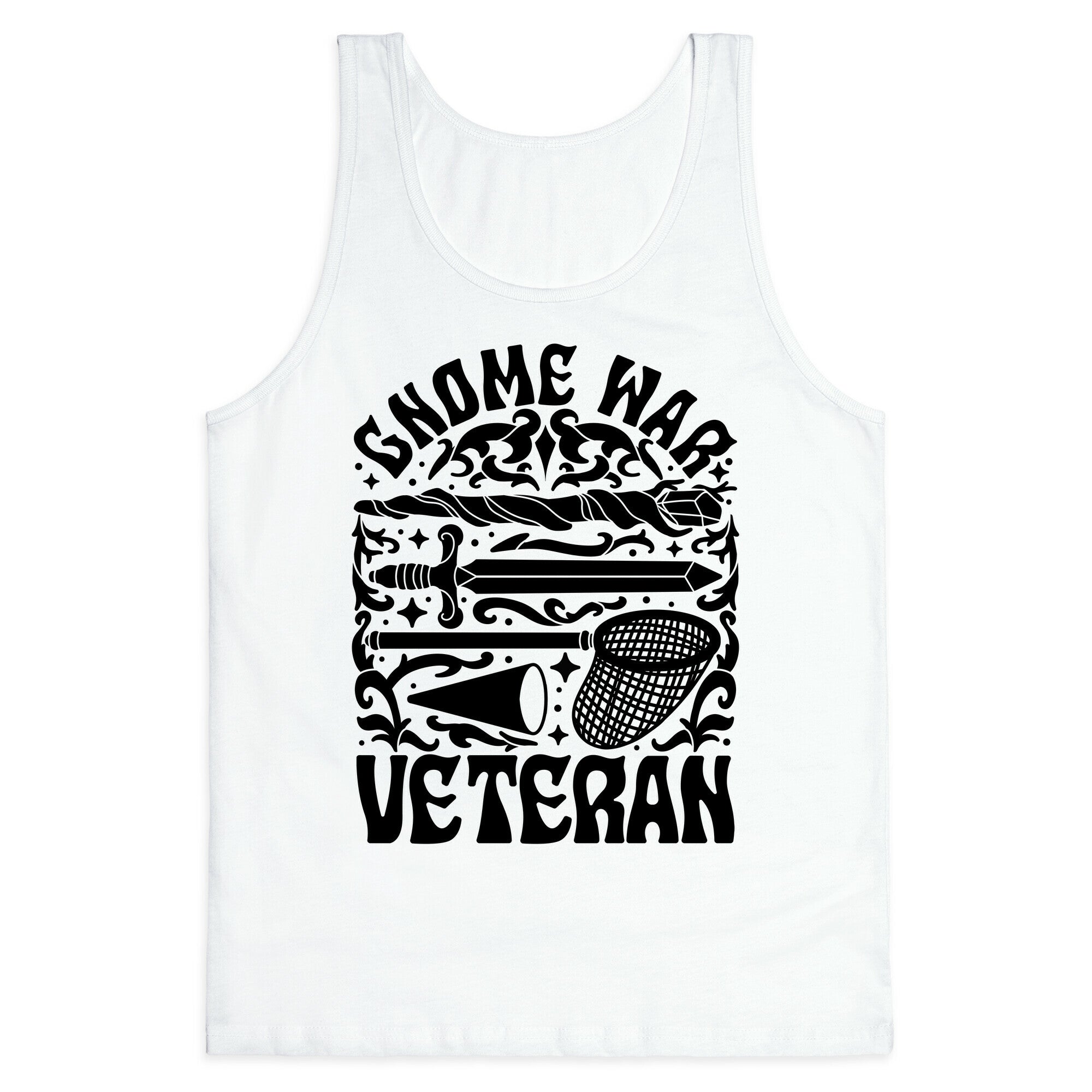 Gnome War Veteran Tank Top