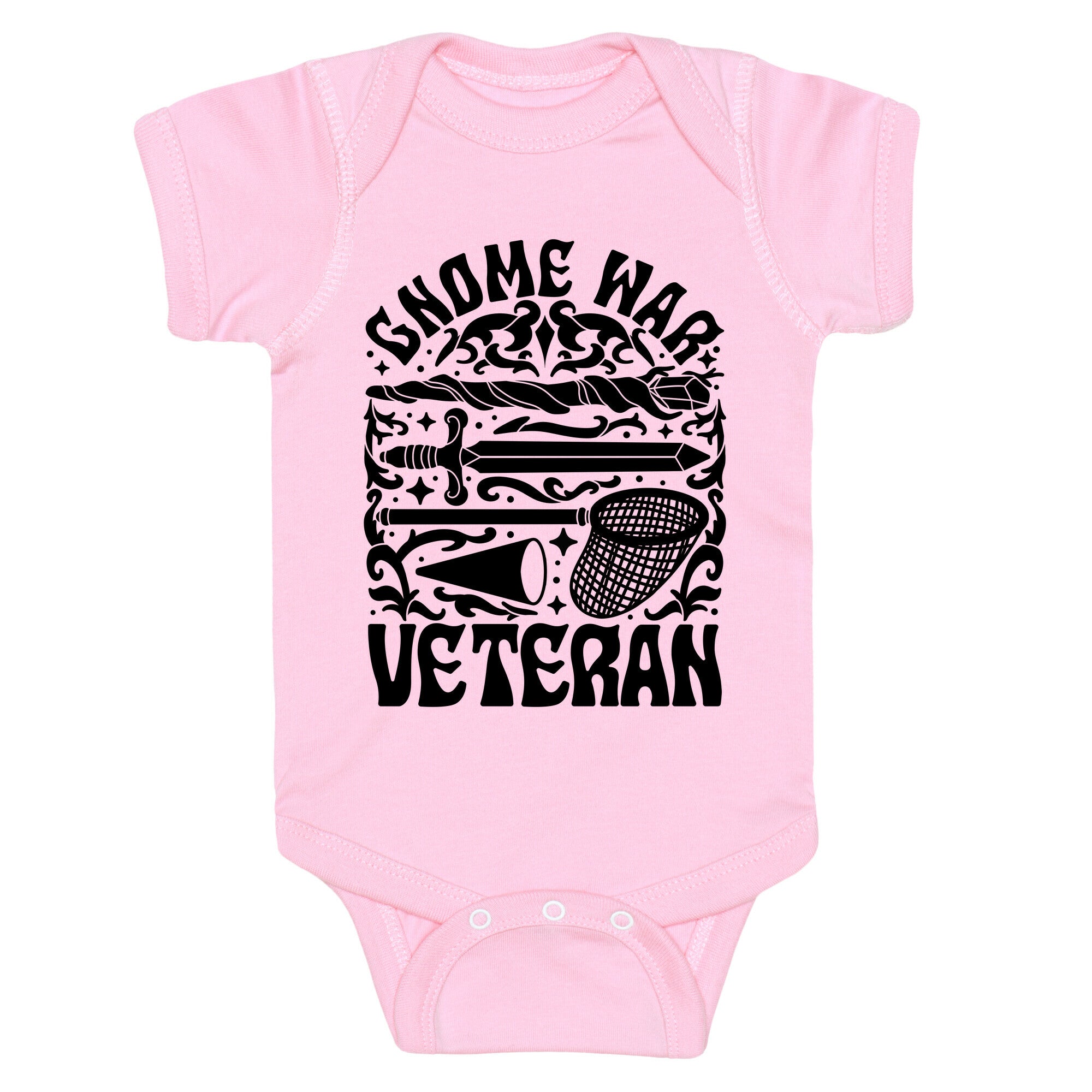 Gnome War Veteran Baby One-Piece