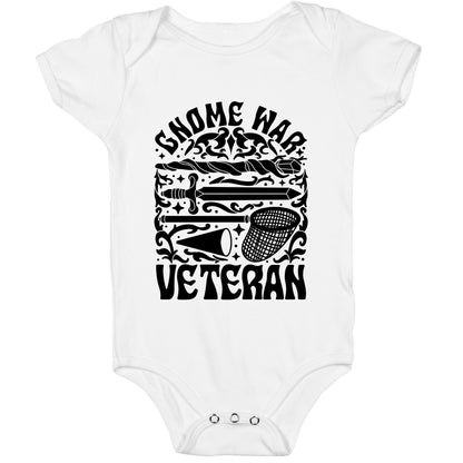 Gnome War Veteran Baby One-Piece