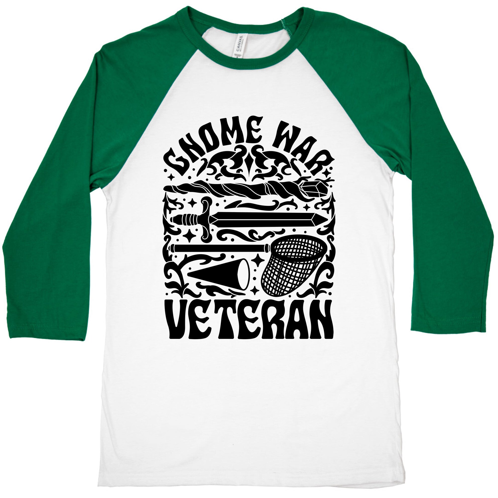 Gnome War Veteran Baseball Tee