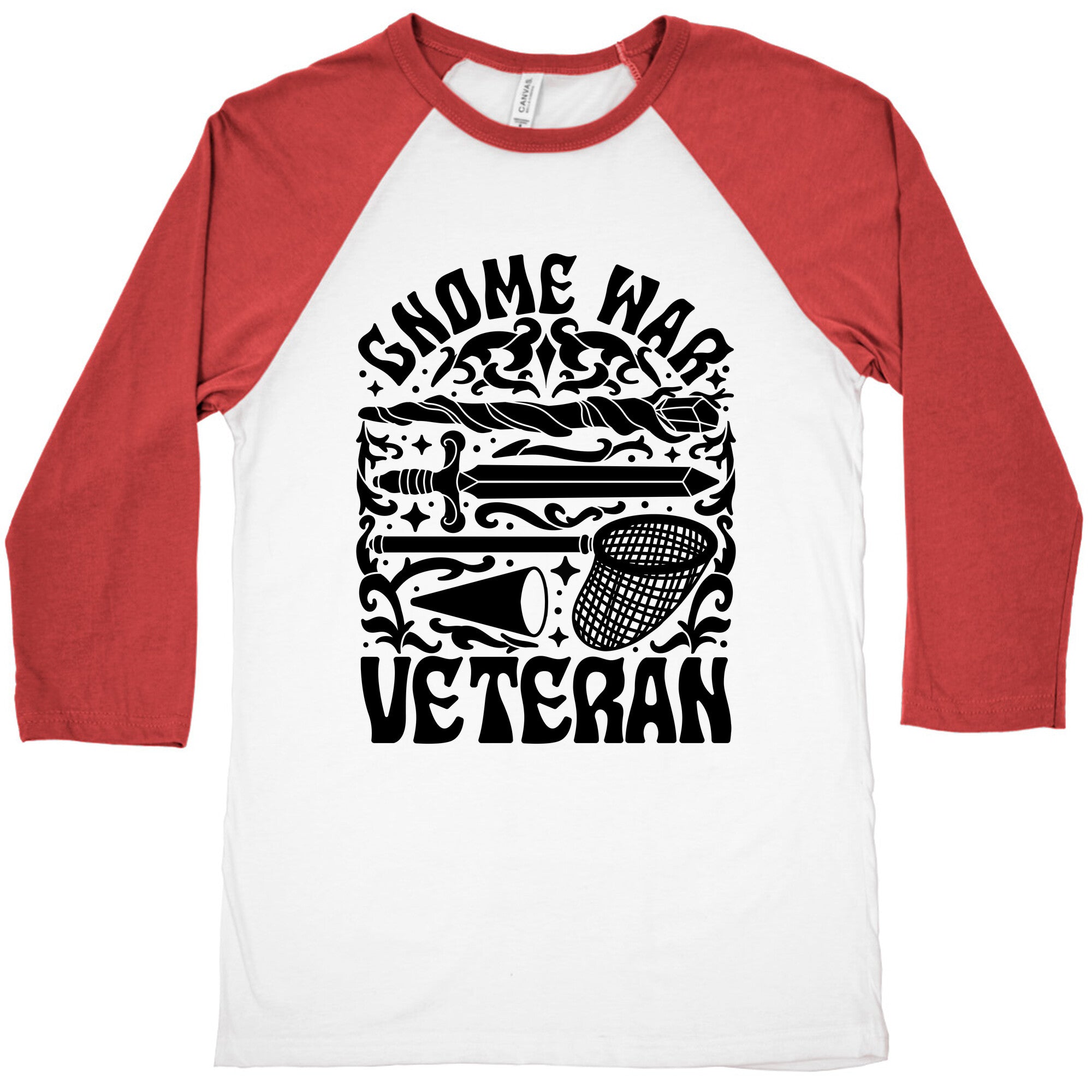 Gnome War Veteran Baseball Tee