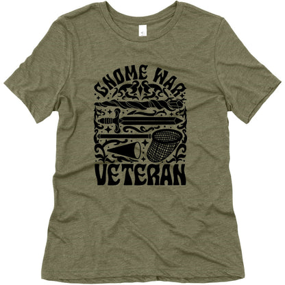 Gnome War Veteran Womens Triblend Tee