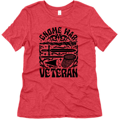 Gnome War Veteran Womens Triblend Tee