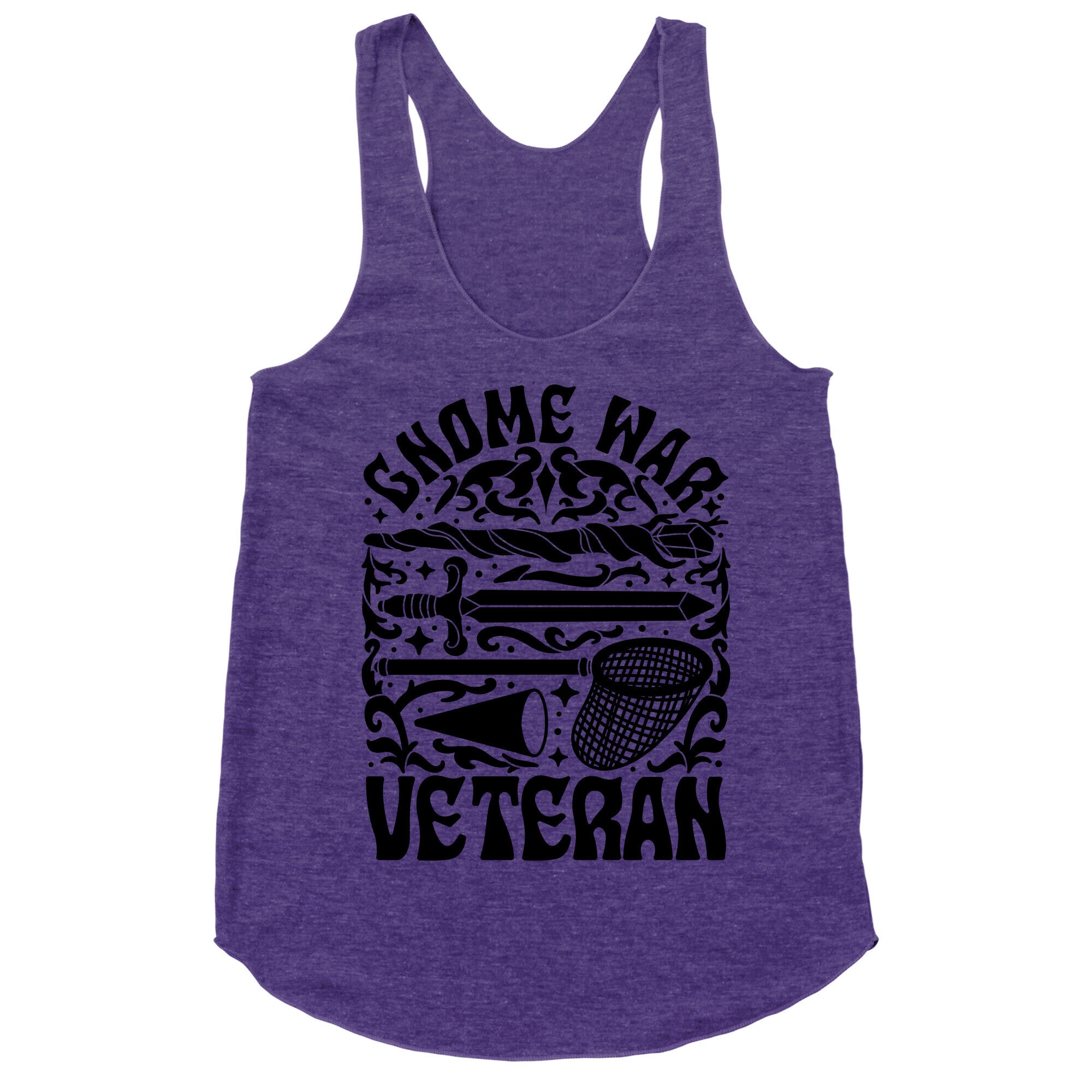 Gnome War Veteran Racerback Tank