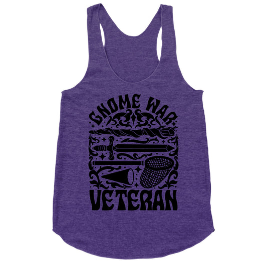 Gnome War Veteran Racerback Tank