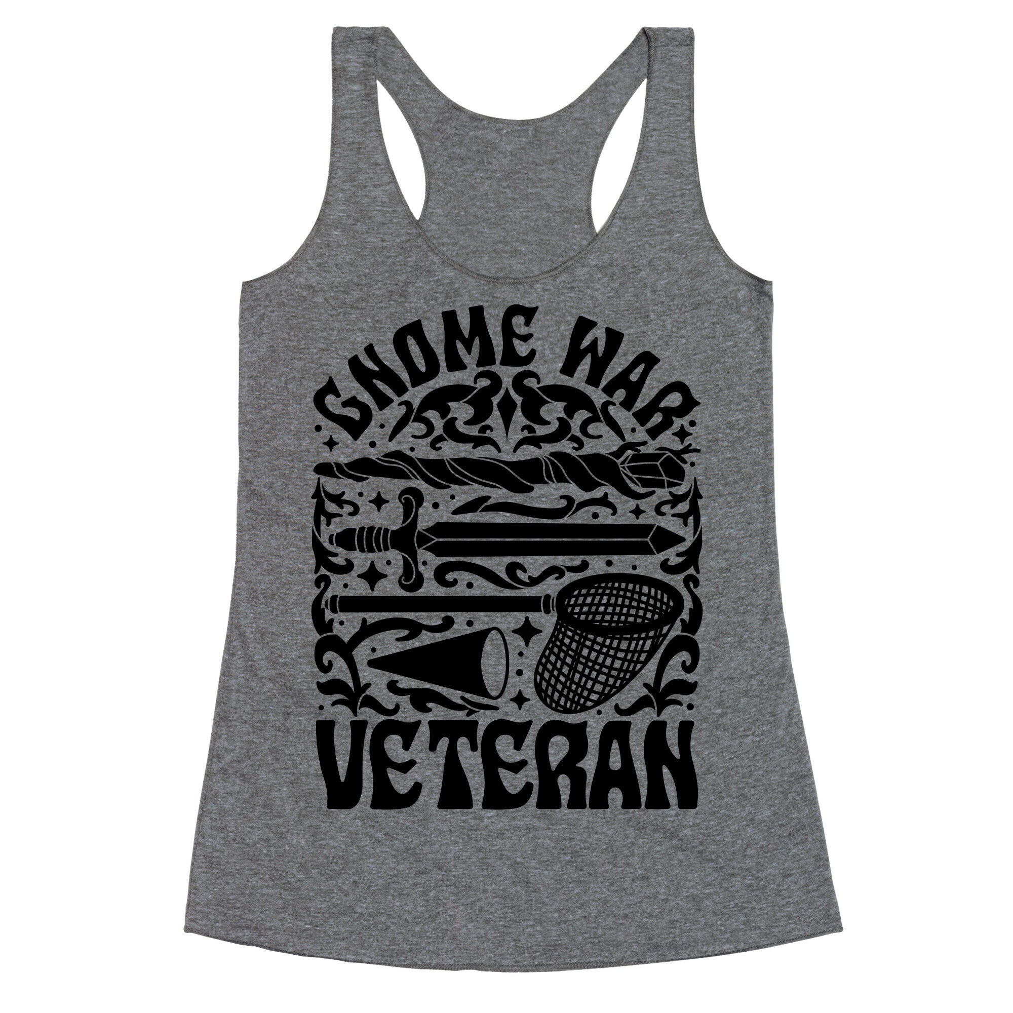 Gnome War Veteran Racerback Tank