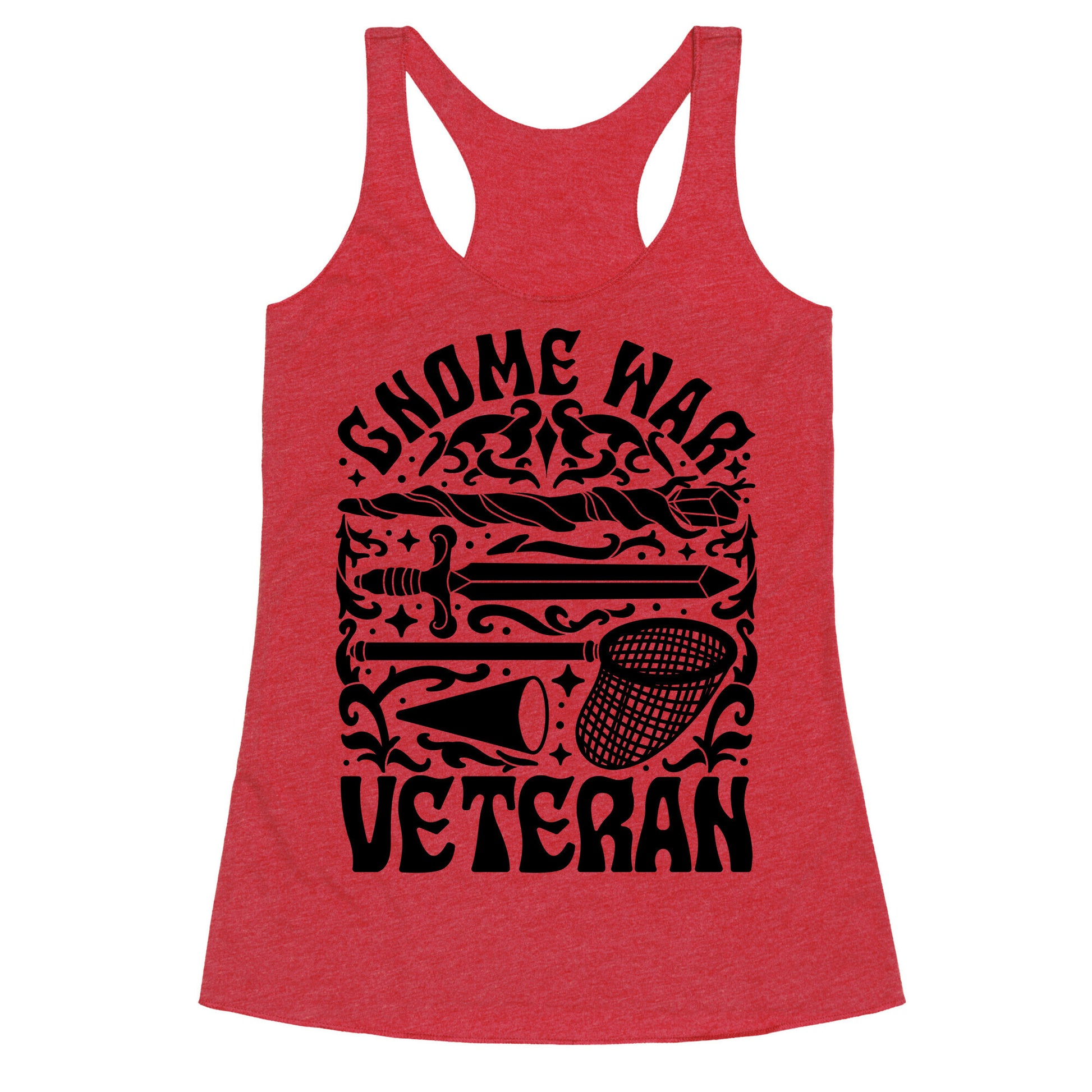 Gnome War Veteran Racerback Tank