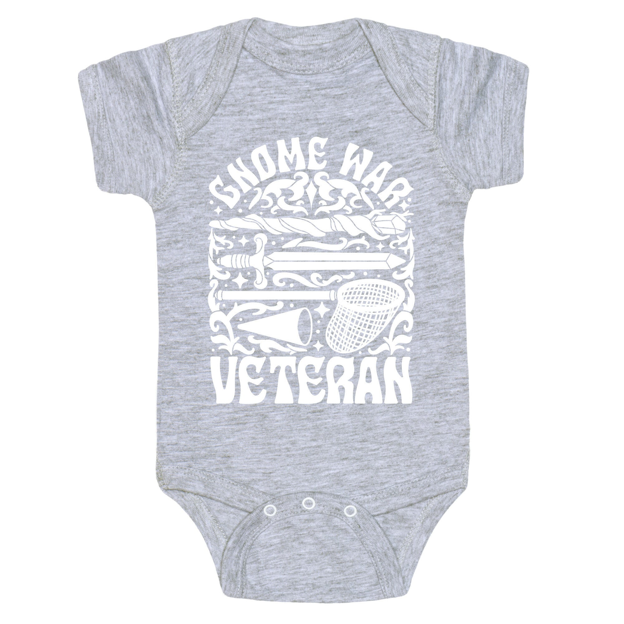 Gnome War Veteran Baby One-Piece