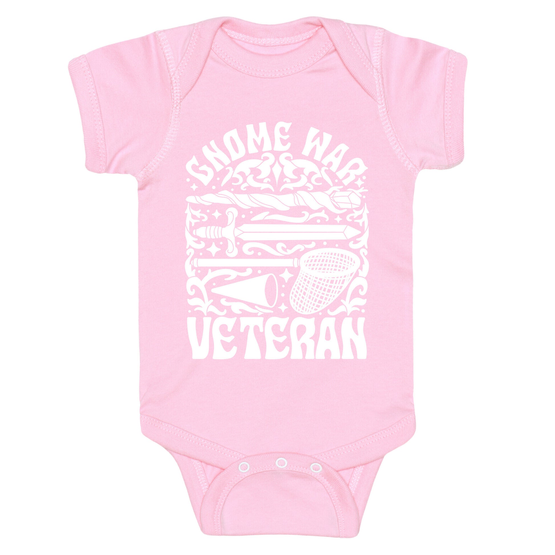 Gnome War Veteran Baby One-Piece
