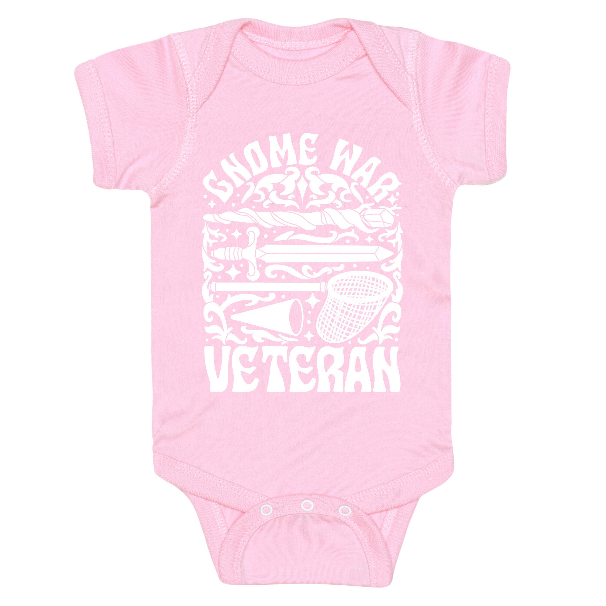 Gnome War Veteran Baby One-Piece