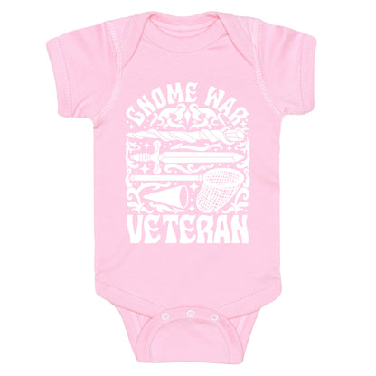 Gnome War Veteran Baby One-Piece