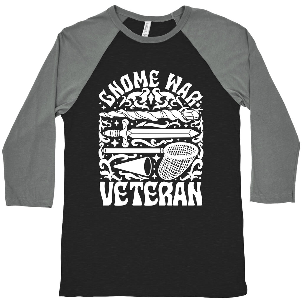 Gnome War Veteran Baseball Tee