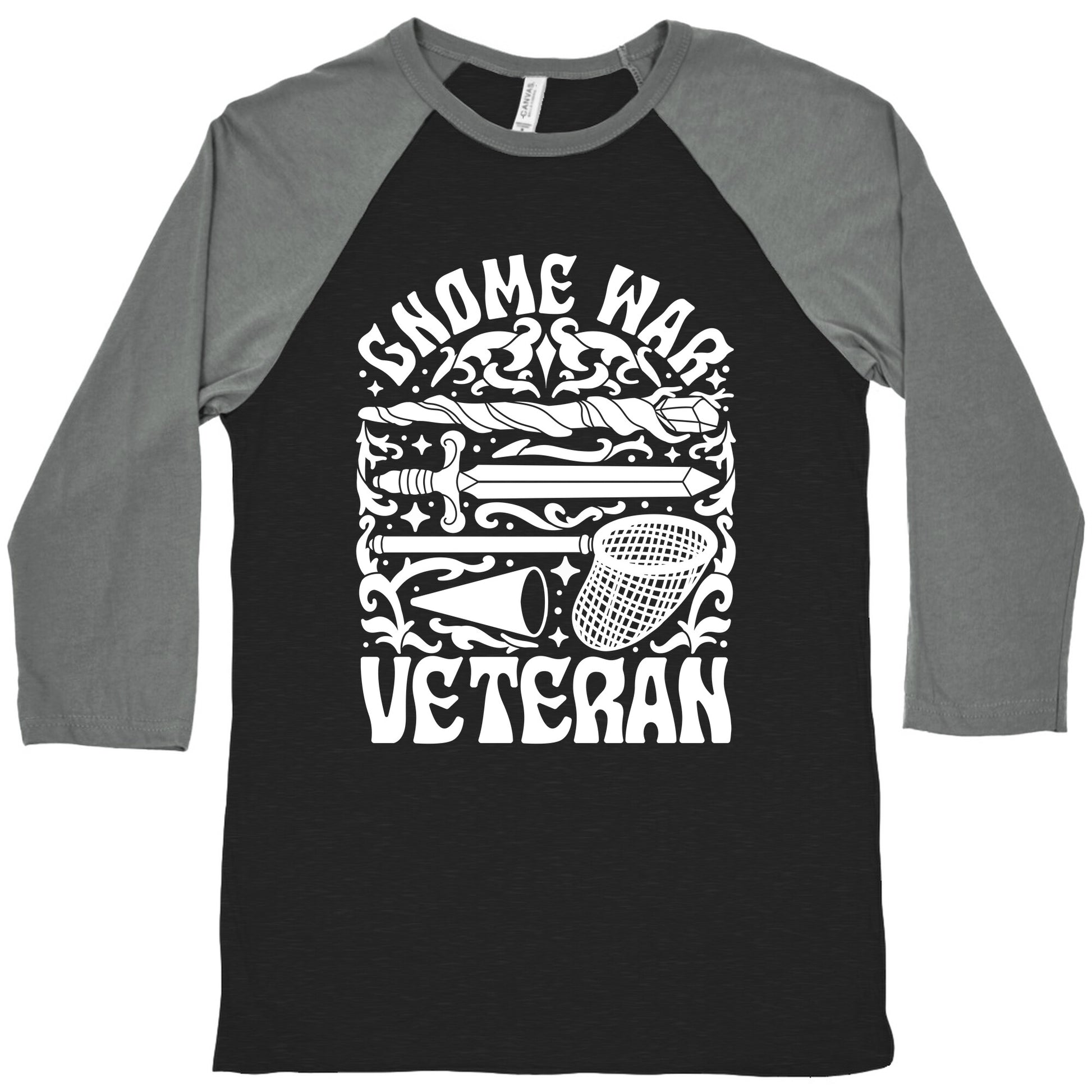 Gnome War Veteran Baseball Tee