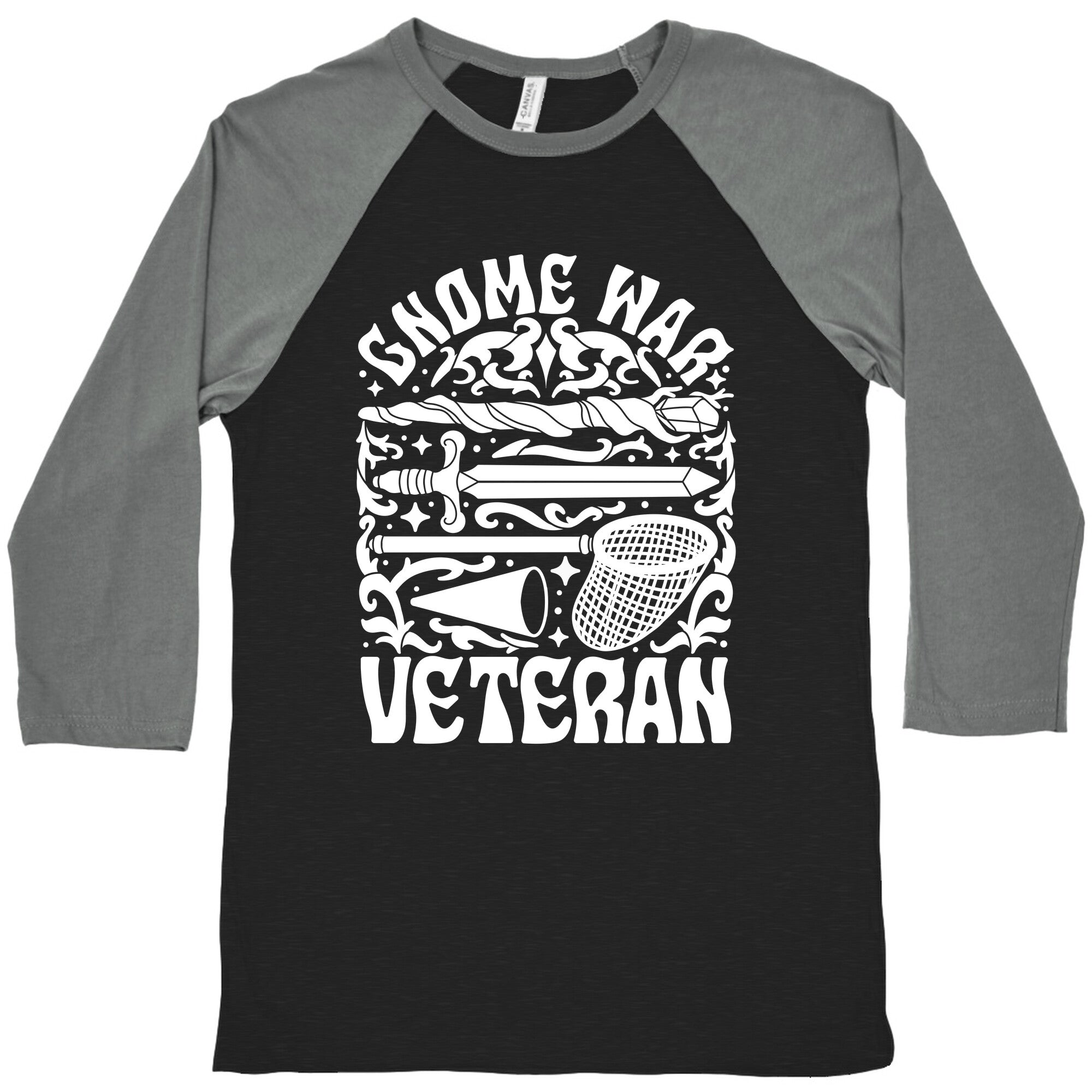 Gnome War Veteran Baseball Tee