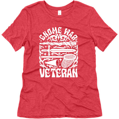 Gnome War Veteran Womens Triblend Tee