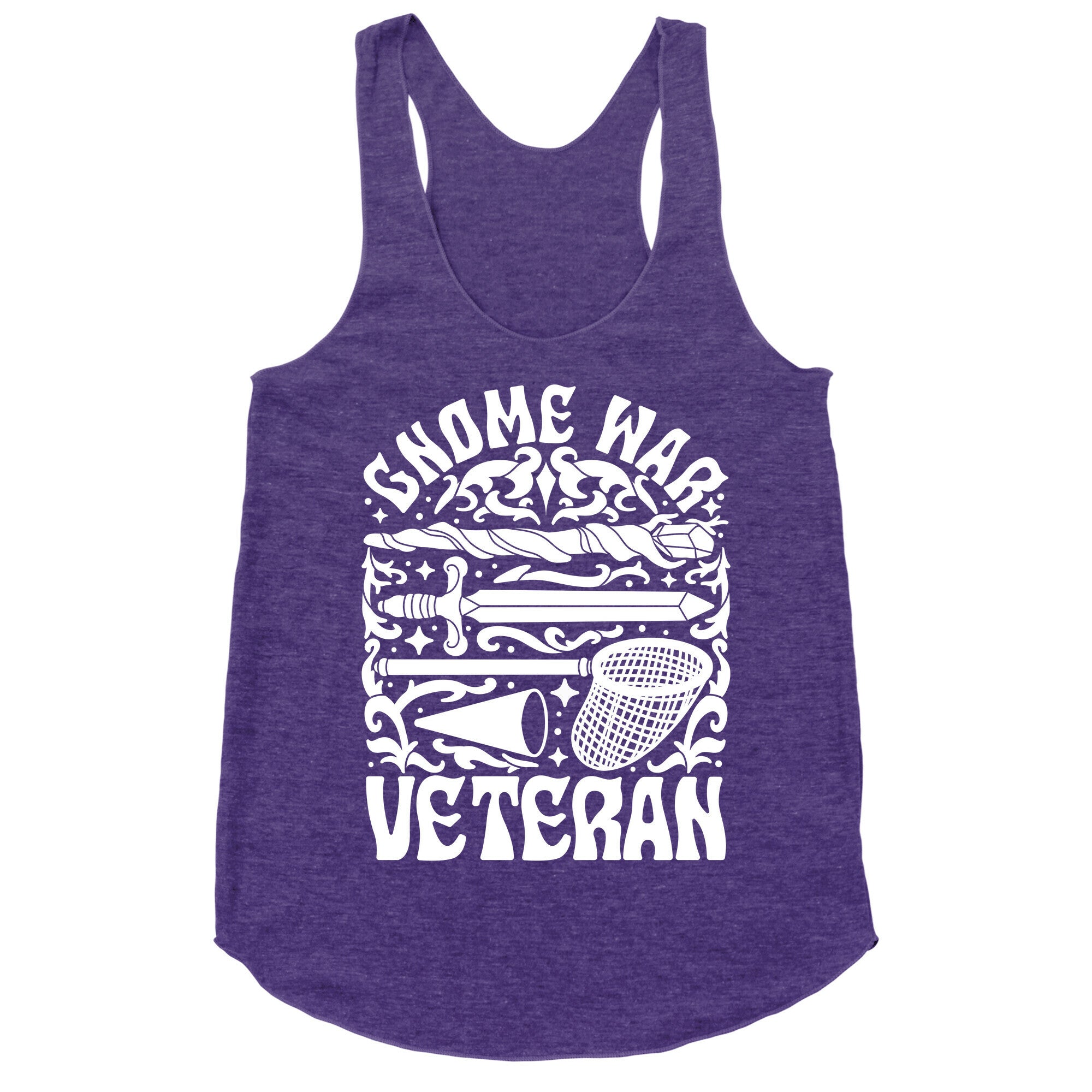 Gnome War Veteran Racerback Tank