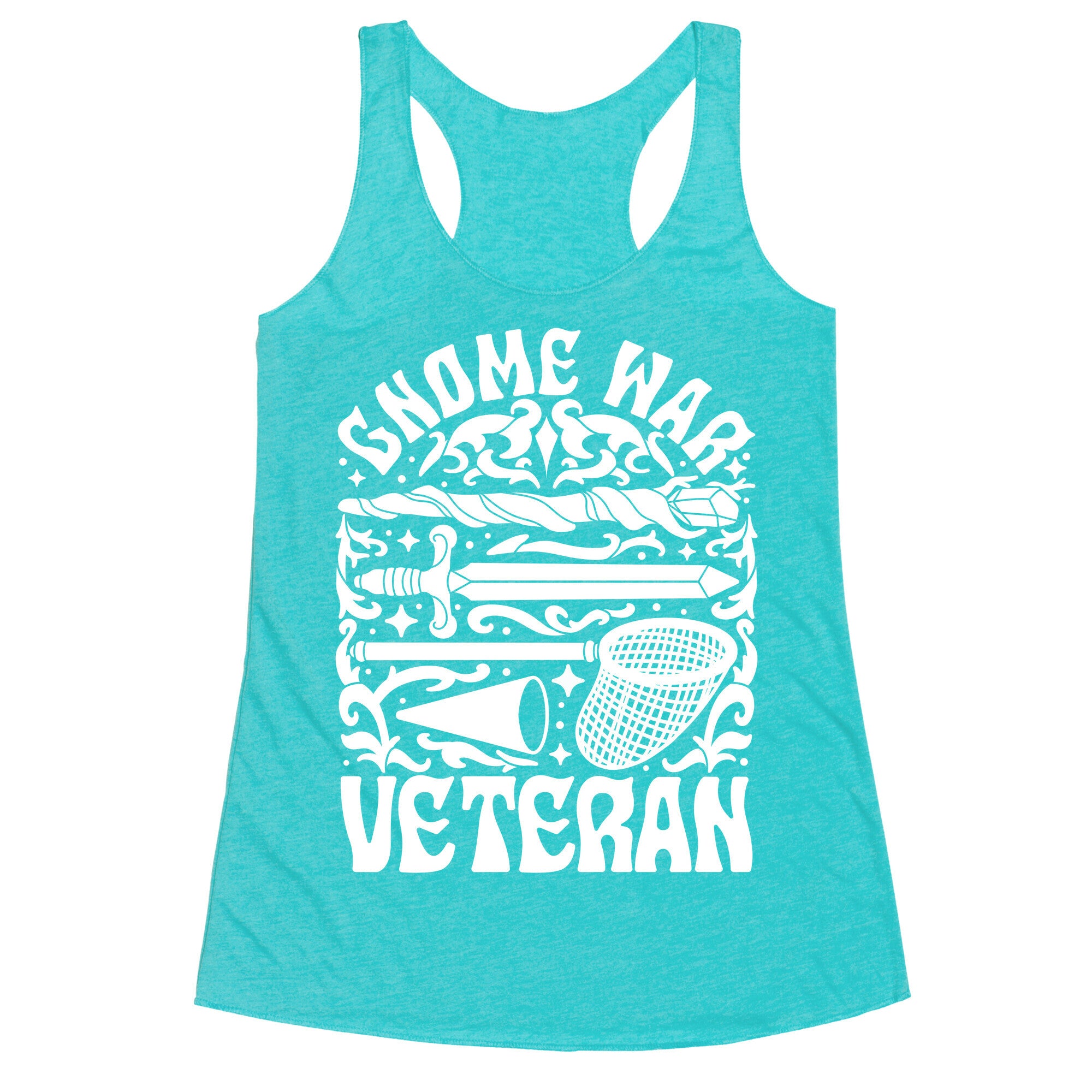 Gnome War Veteran Racerback Tank