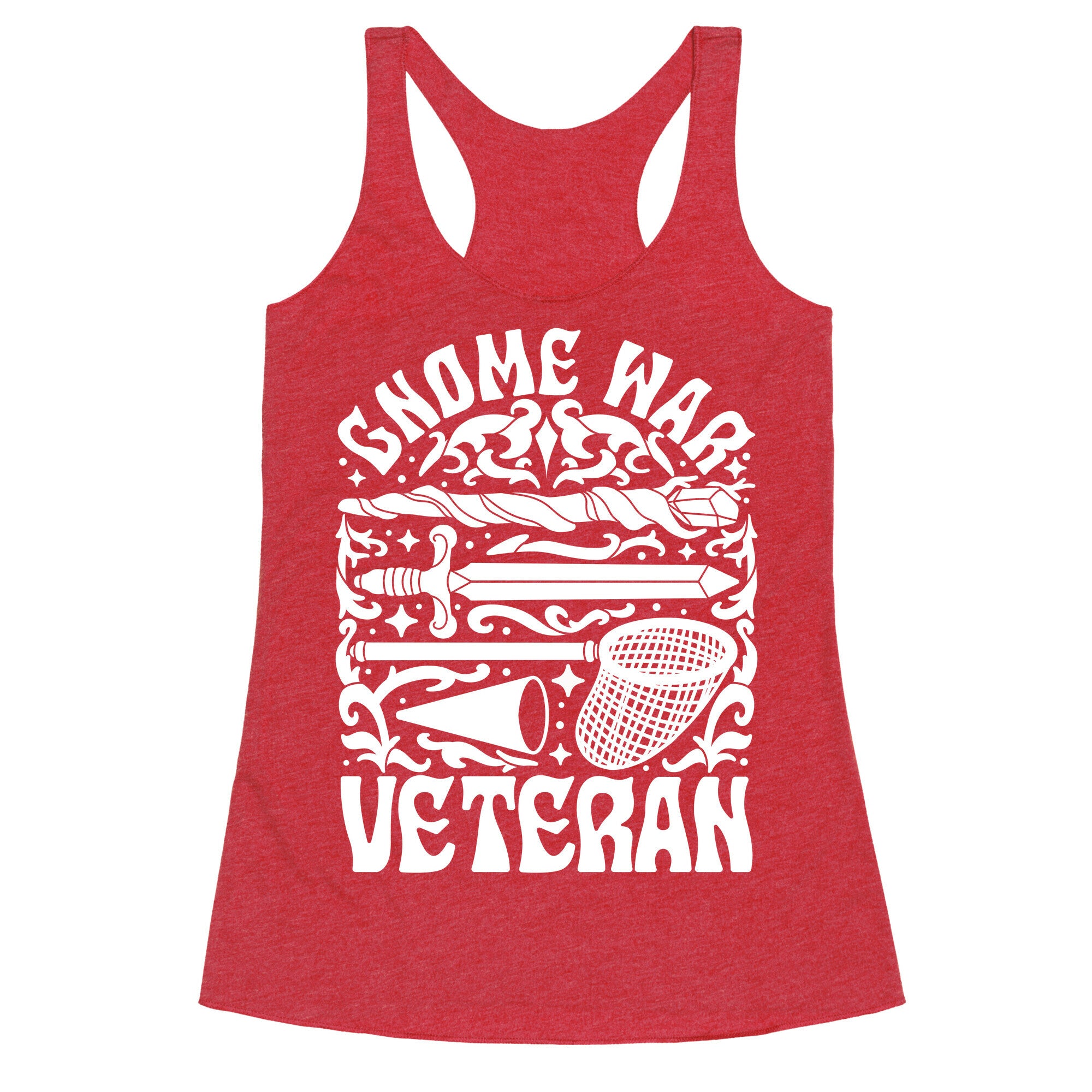 Gnome War Veteran Racerback Tank