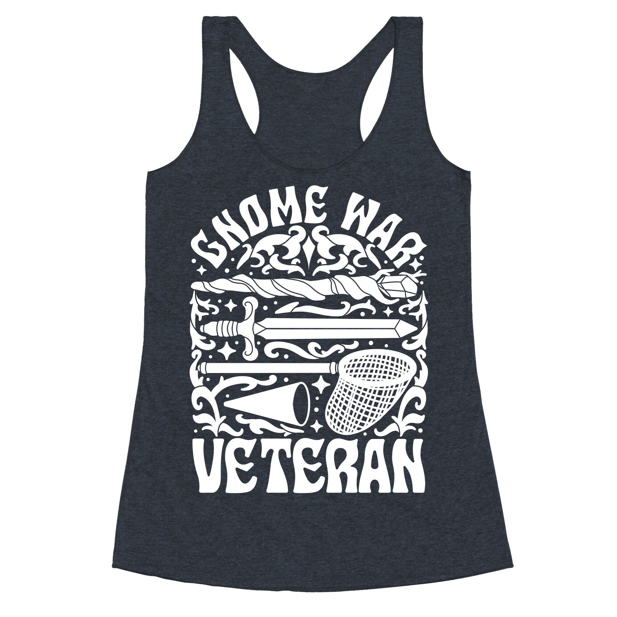 Gnome War Veteran Racerback Tank