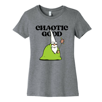 Chaotic Good Gnome Womens Cotton Tee