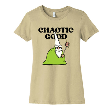 Chaotic Good Gnome Womens Cotton Tee