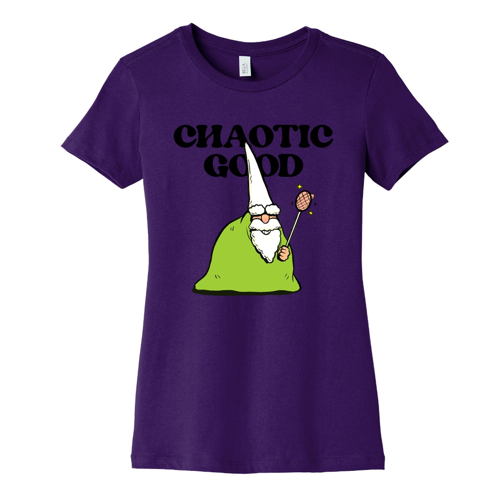 Chaotic Good Gnome Womens Cotton Tee