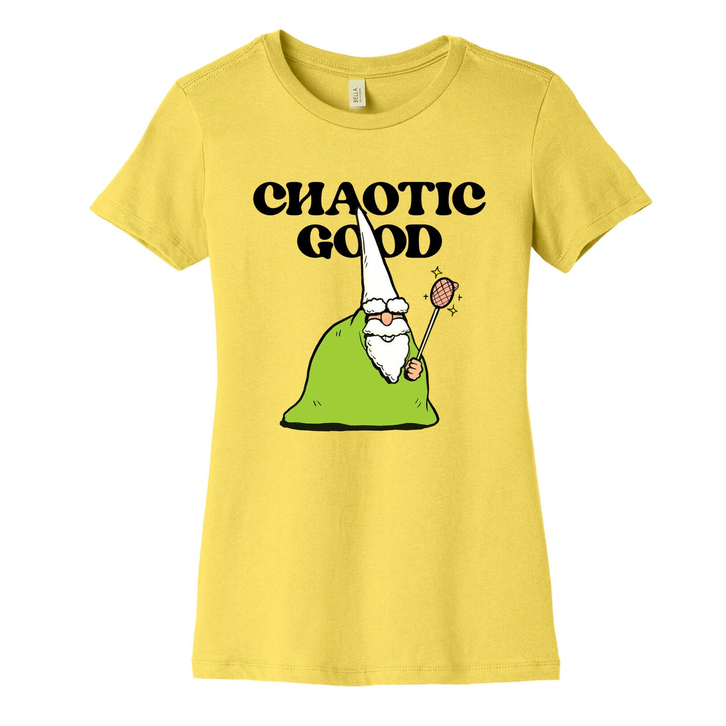 Chaotic Good Gnome Womens Cotton Tee