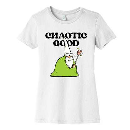 Chaotic Good Gnome Womens Cotton Tee