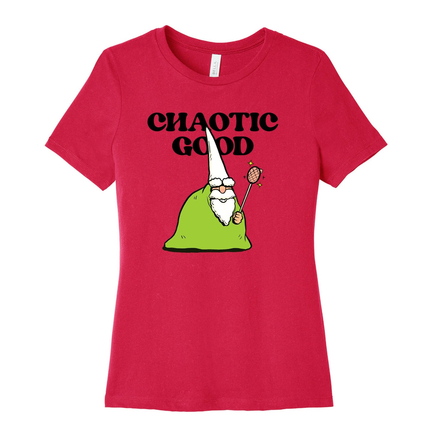 Chaotic Good Gnome Womens Cotton Tee