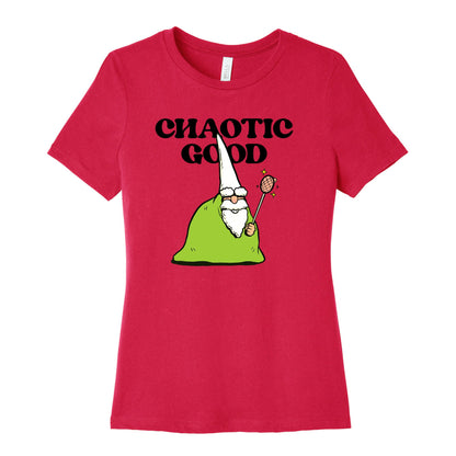 Chaotic Good Gnome Womens Cotton Tee