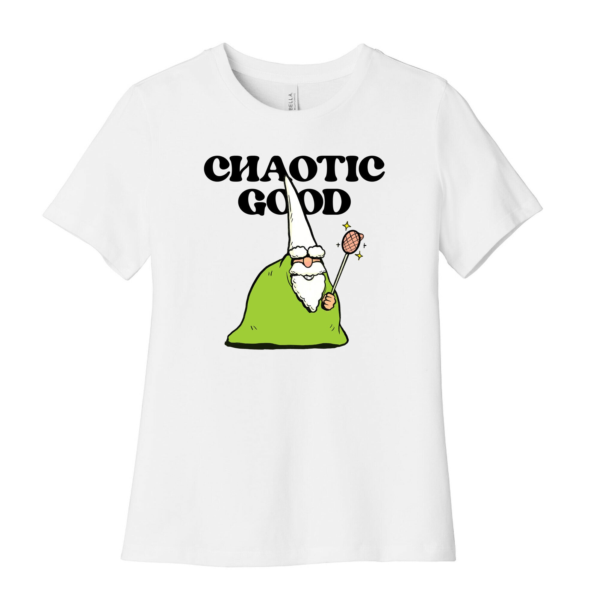 Chaotic Good Gnome Womens Cotton Tee