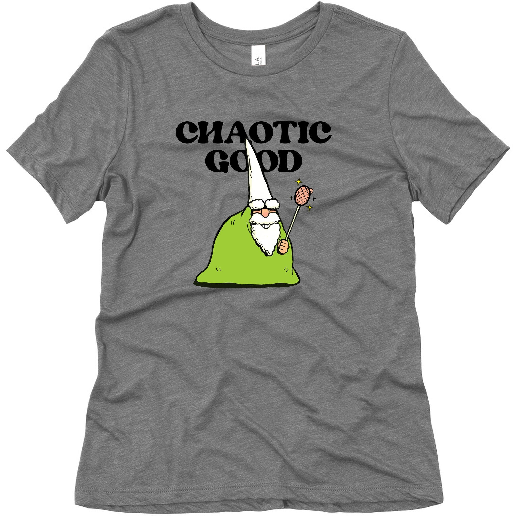 Chaotic Good Gnome Womens Triblend Tee