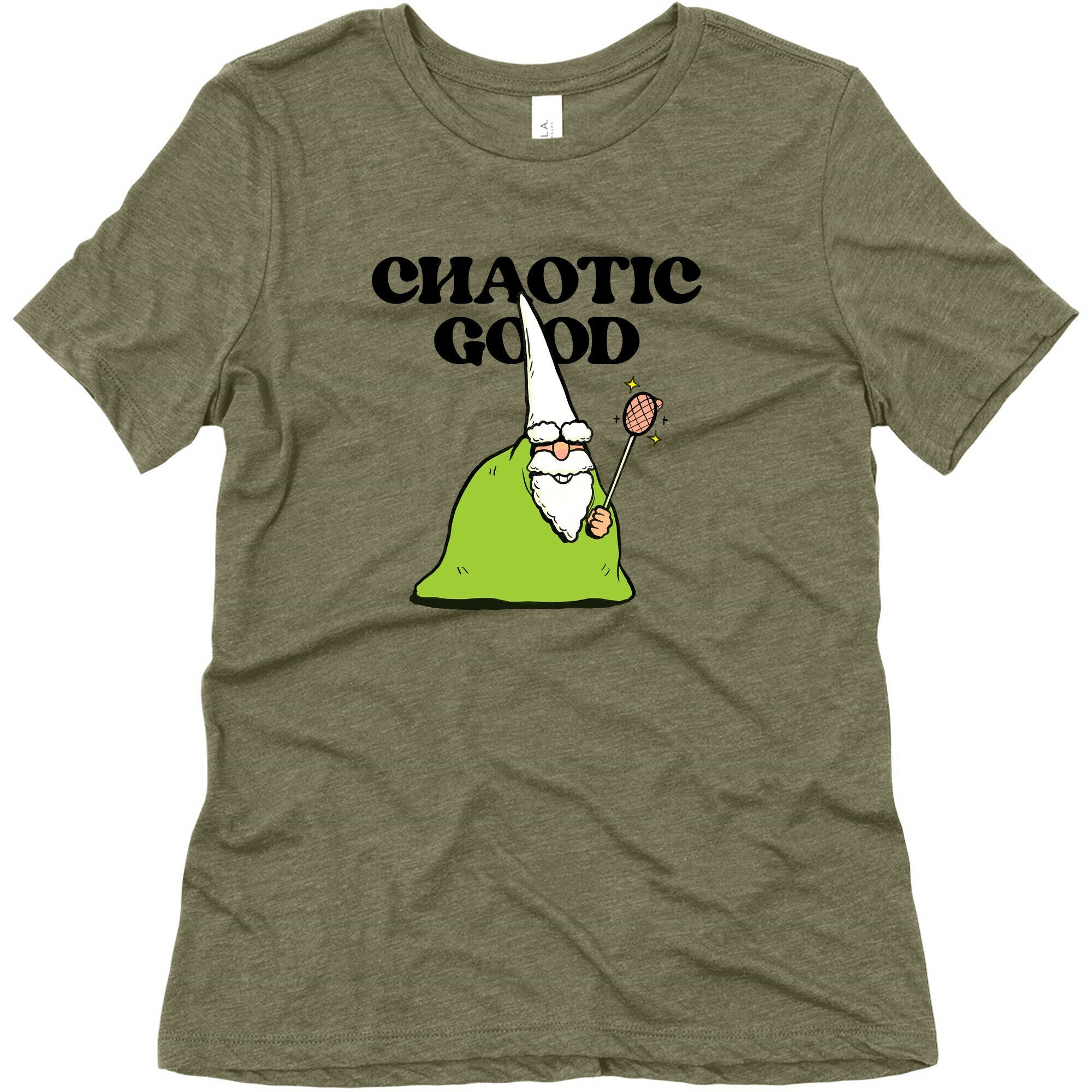 Chaotic Good Gnome Womens Triblend Tee