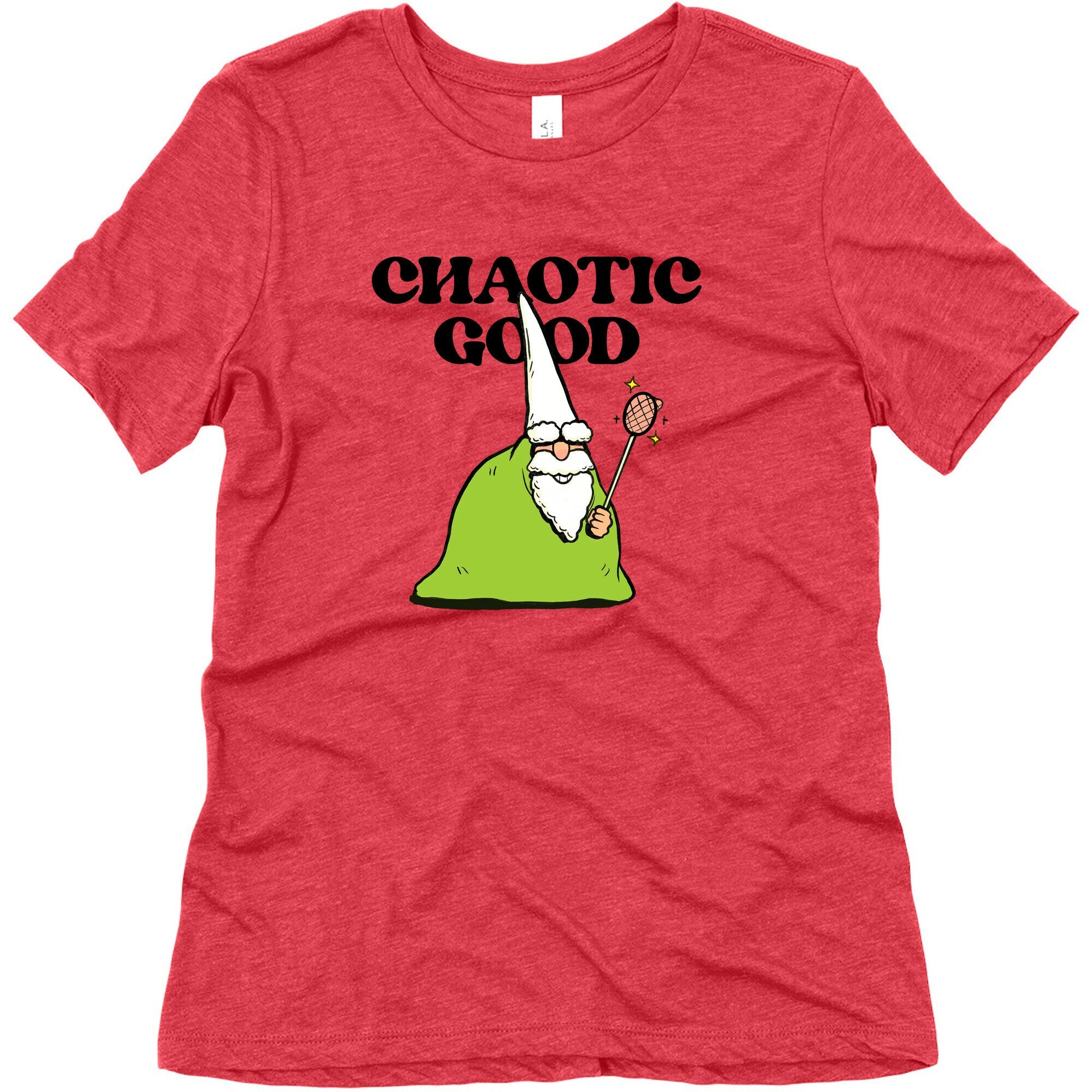 Chaotic Good Gnome Womens Triblend Tee