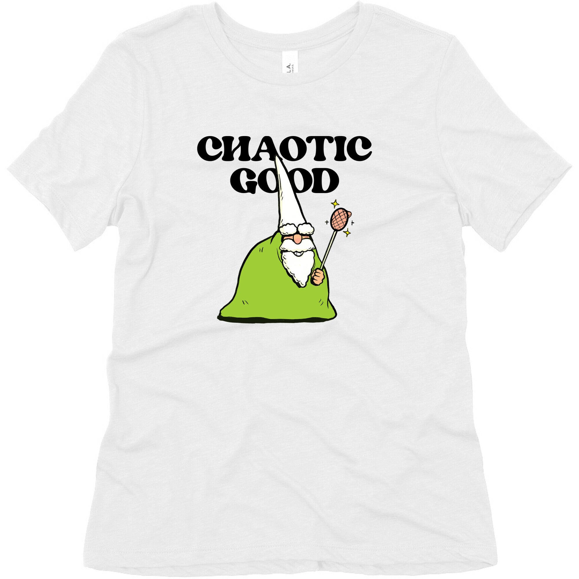 Chaotic Good Gnome Womens Triblend Tee